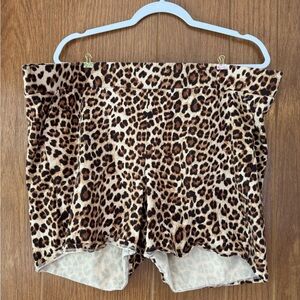 Torrid Leopard Print Bike Shorts